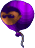 Fioletowy balon Fioletowy balon