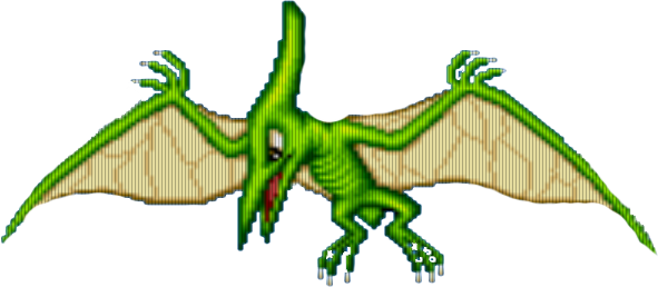 Zielony pterodaktyl (trzeci boss) Zielony pterodaktyl (trzeci boss)